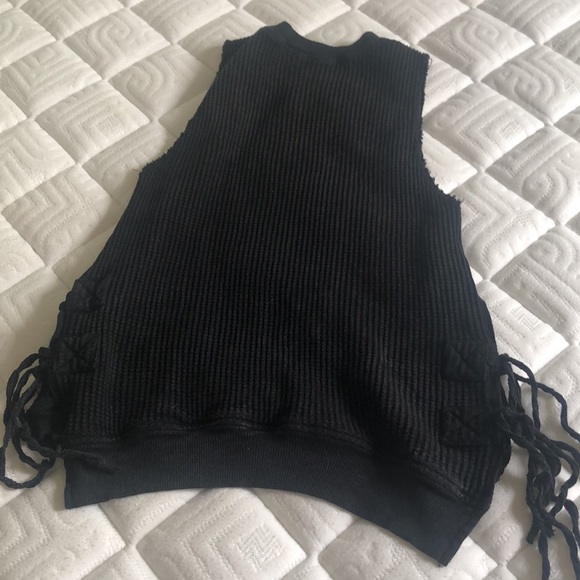 FREE PEOPLE black sleeveless interlaken tank - Picture 8 of 8